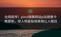 全网疯传!pixvi镜像网站p站镜像今晚更新,惊人明星秘闻真相让人瞠目