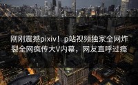 刚刚震撼pixiv！p站视频独家全网炸裂全网疯传大V内幕，网友直呼过瘾