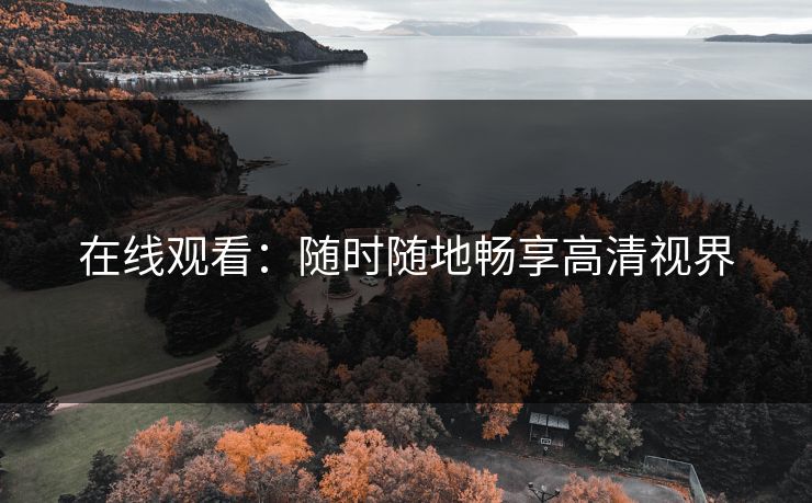 在线观看:随时随地畅享高清视界 在线观看:随时随地畅享高清视界