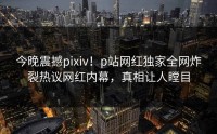 今晚震撼pixiv！p站网红独家全网炸裂热议网红内幕，真相让人瞠目
