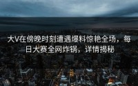 大V在傍晚时刻遭遇爆料惊艳全场,每日大赛全网炸锅,详情揭秘